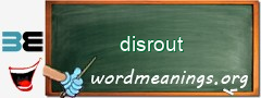 WordMeaning blackboard for disrout